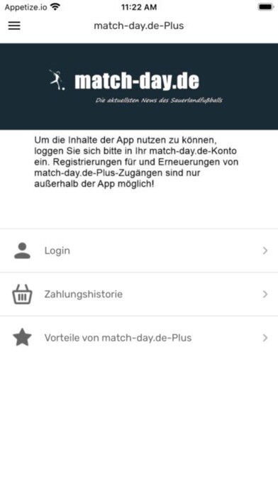 Emulate iPhone app match-day.de using MyAndroid Emulate iPhone app match-day.de using MyAndroid