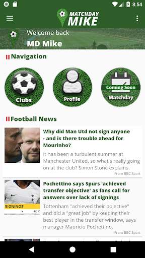 Run android online APK MatchDay Mike from MyAndroid or emulate MatchDay Mike using MyAndroid