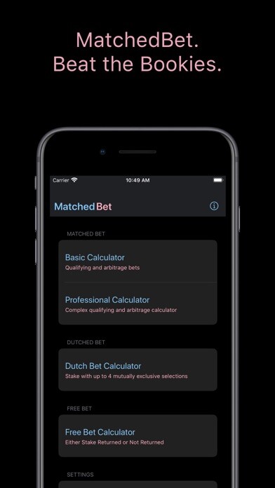 Emulate iPhone app MatchedBet using MyAndroid