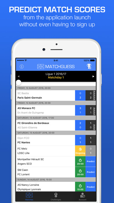 Emulate iPhone app Matchguess: football predictions with bros using MyAndroid Emulate iPhone app Matchguess: football predictions with bros using MyAndroid
