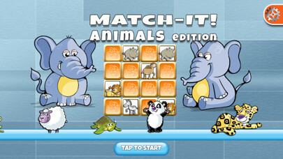 Emulate iPhone app Match-It! Animal Edition using MyAndroid