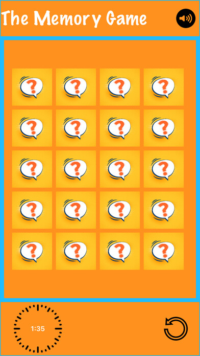 Emulate iPhone app Match it Up: Memory Game using MyAndroid
