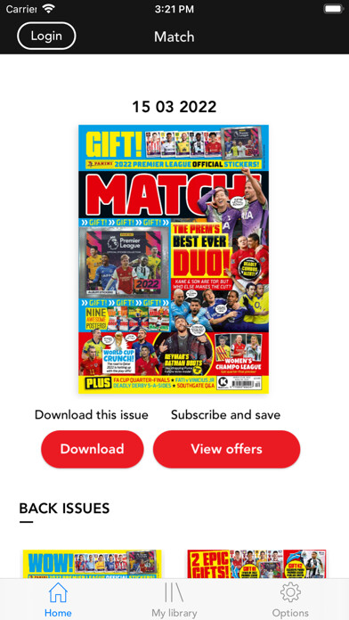 Emulate iPhone app Match Magazine using MyAndroid