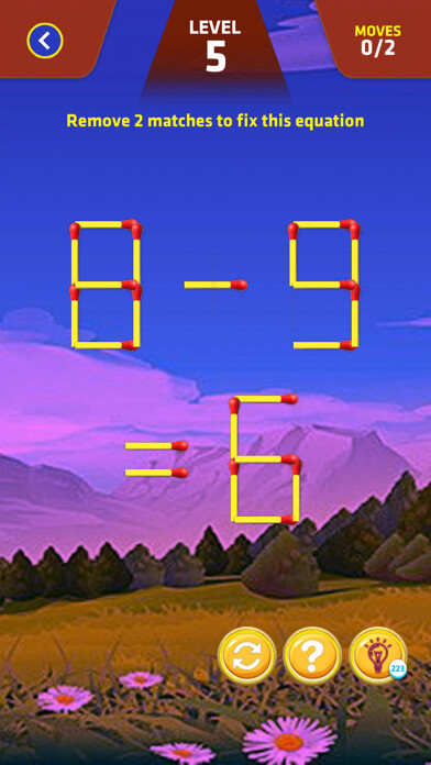 Emulate iPhone app Matchstick Puzzle: Brain Game using MyAndroid Emulate iPhone app Matchstick Puzzle: Brain Game using MyAndroid