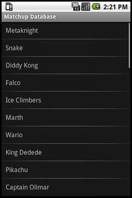 Emulate Android APK Matchup Database - Metaknight