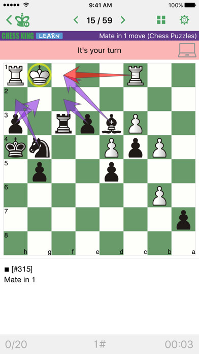 Emulate iPhone app Mate in 1 move (Chess Puzzles) using MyAndroid Emulate iPhone app Mate in 1 move (Chess Puzzles) using MyAndroid