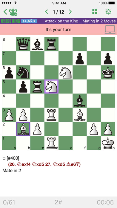 Emulate iPhone app Mate in 2 (Chess Puzzles) using MyAndroid Emulate iPhone app Mate in 2 (Chess Puzzles) using MyAndroid