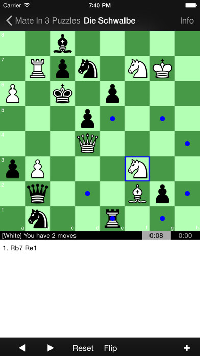 Emulate iPhone app Mate in 3 Chess Puzzles using MyAndroid