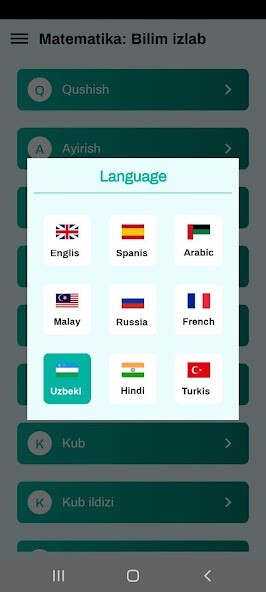 Run android online APK Matematika. Bilim izlab from MyAndroid or emulate Matematika. Bilim izlab using MyAndroid