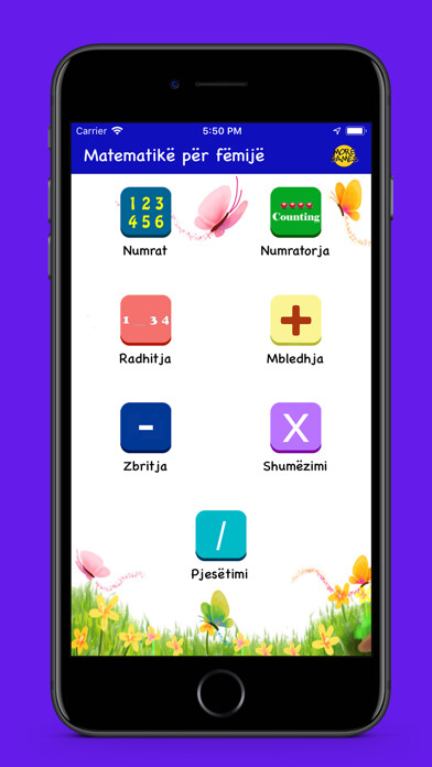 Emulate iPhone app Matematikë elementare using MyAndroid