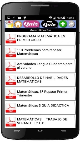 Run android online APK Matemáticas 3ro from MyAndroid or emulate Matemáticas 3ro using MyAndroid