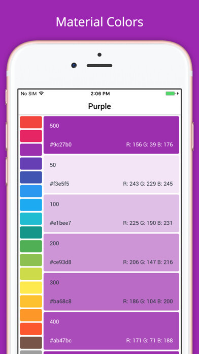 Emulate iPhone app Material Colors using MyAndroid Emulate iPhone app Material Colors using MyAndroid