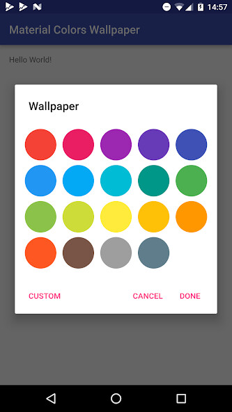 Run android online APK Material Colors Wallpapers from MyAndroid or emulate Material Colors Wallpapers using MyAndroid