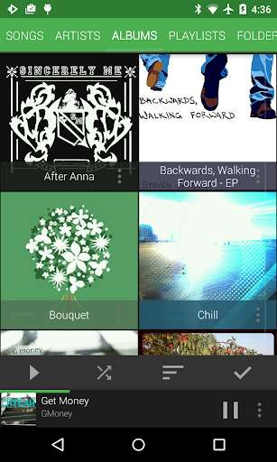 Emulate Android APK Material Dark Green Theme