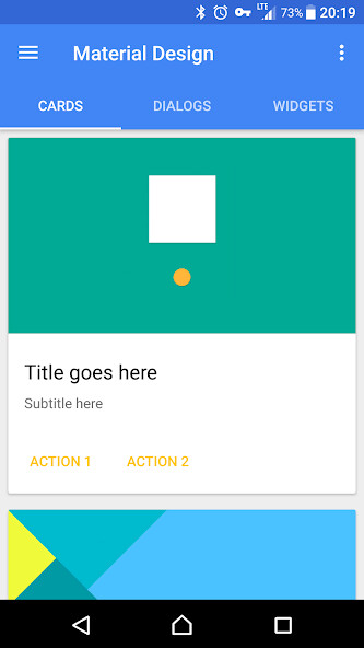 Run android online APK Material Design from MyAndroid or emulate Material Design using MyAndroid