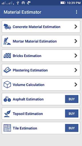 Run android online APK Material Estimator for Civil Construction Work from MyAndroid or emulate Material Estimator for Civil Construction Work using MyAndroid