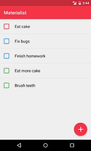 Run android online APK Materialist (Todo List) from MyAndroid or emulate Materialist (Todo List) using MyAndroid