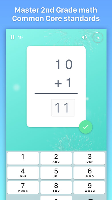Emulate iPhone app Math Ace 2nd Grade using MyAndroid