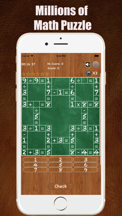 Emulate iPhone app Math Brain Up using MyAndroid