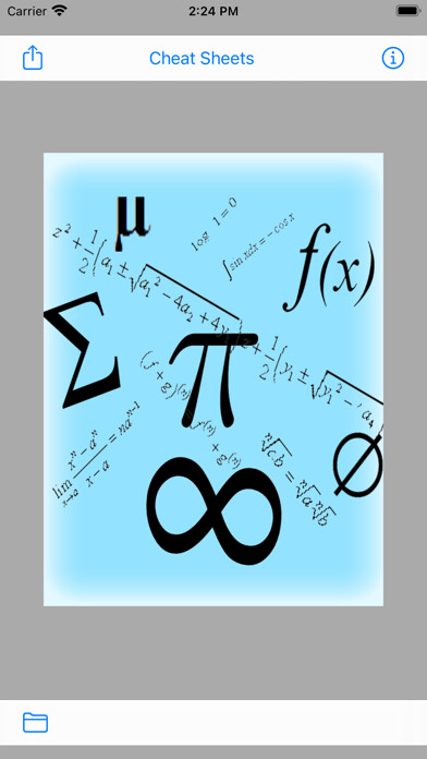 Emulate iPhone app Math Cheat Sheets using MyAndroid Emulate iPhone app Math Cheat Sheets using MyAndroid