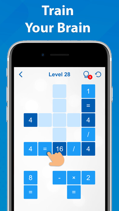 Emulate iPhone app Math Cross - IQ Riddles using MyAndroid Emulate iPhone app Math Cross - IQ Riddles using MyAndroid