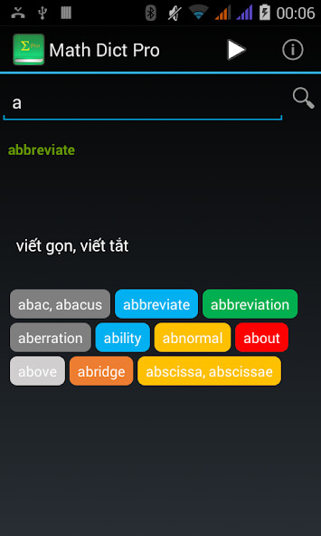 Run android online APK Math Dict Pro from MyAndroid or emulate Math Dict Pro using MyAndroid