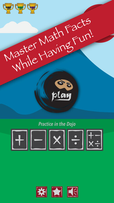 Emulate iPhone app Math Facts Ninja - Math Games using MyAndroid