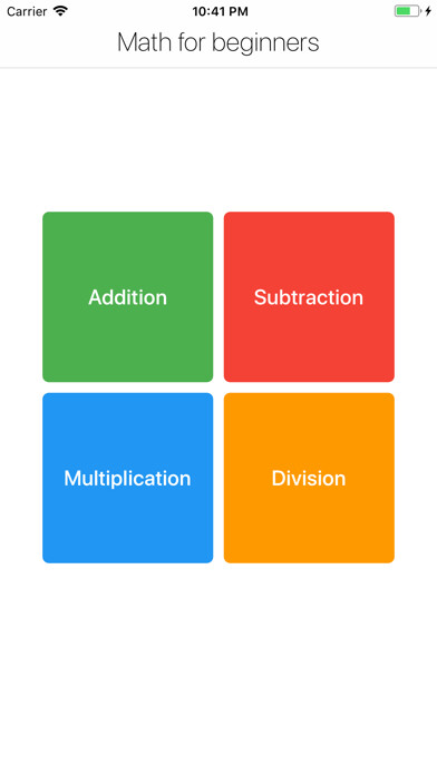 Emulate iPhone app Math for beginners using MyAndroid