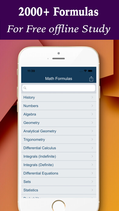 Emulate iPhone app Math Formulas Study using MyAndroid Emulate iPhone app Math Formulas Study using MyAndroid