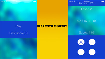 Emulate iPhone app Math Fun Puzzle Game using MyAndroid