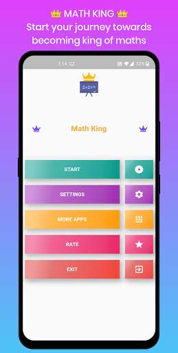 Run android online APK Math Game -Learn Add, Subtract, Divide & Multiply from MyAndroid or emulate Math Game -Learn Add, Subtract, Divide & Multiply using MyAndroid