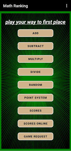 Run android online APK Math Game - Ranking from MyAndroid or emulate Math Game - Ranking using MyAndroid Run android online APK Math Game - Ranking from MyAndroid or emulate Math Game - Ranking using MyAndroid