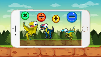 Emulate iPhone app math games age 3 5 6 dinosaur for kids all free using MyAndroid