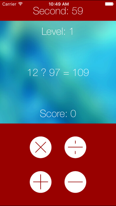 Emulate iPhone app Math Games for Kids. Fun Math Learning. using MyAndroid