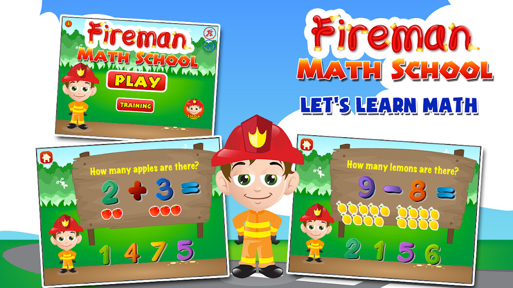 Run android online APK Math Games with the Fireman from MyAndroid or emulate Math Games with the Fireman using MyAndroid