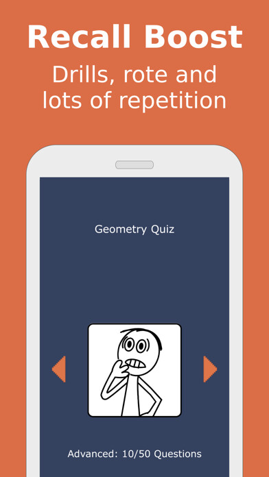 Emulate iPhone app Math Geometry Learning Genius using MyAndroid
