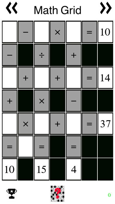 Emulate iPhone app Math Grids - (Japanese Puzzle Sudoku like game) using MyAndroid