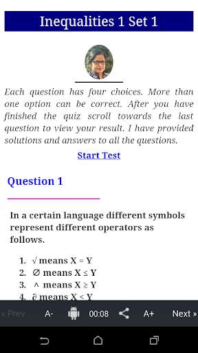Run android online APK Math Inequalities(Bank Exam)-1 from MyAndroid or emulate Math Inequalities(Bank Exam)-1 using MyAndroid Run android online APK Math Inequalities(Bank Exam)-1 from MyAndroid or emulate Math Inequalities(Bank Exam)-1 using MyAndroid
