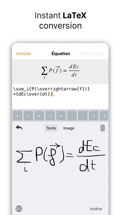 Emulate iPhone app MathKey - LaTeX Converter using MyAndroid Emulate iPhone app MathKey - LaTeX Converter using MyAndroid