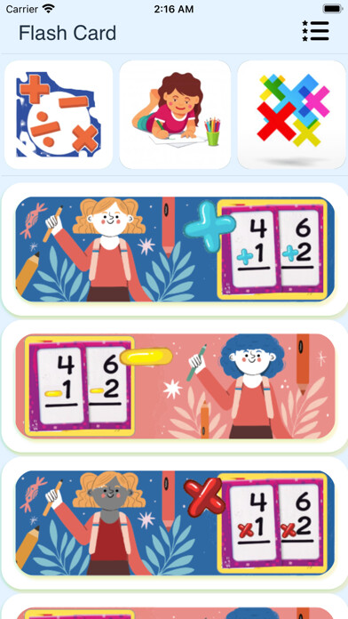 Emulate iPhone app Math learner: Brain booster using MyAndroid