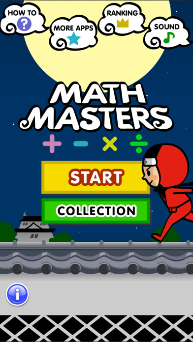 Emulate iPhone app Math Masters for Kids using MyAndroid