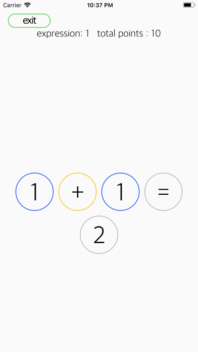 Emulate iPhone app MathMate - expression puzzle using MyAndroid Emulate iPhone app MathMate - expression puzzle using MyAndroid