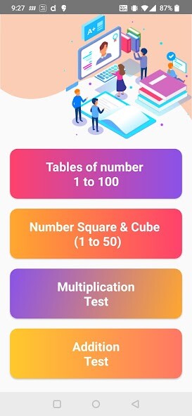 Run android online APK Math Mate - Tables 1 to 100 from MyAndroid or emulate Math Mate - Tables 1 to 100 using MyAndroid Run android online APK Math Mate - Tables 1 to 100 from MyAndroid or emulate Math Mate - Tables 1 to 100 using MyAndroid