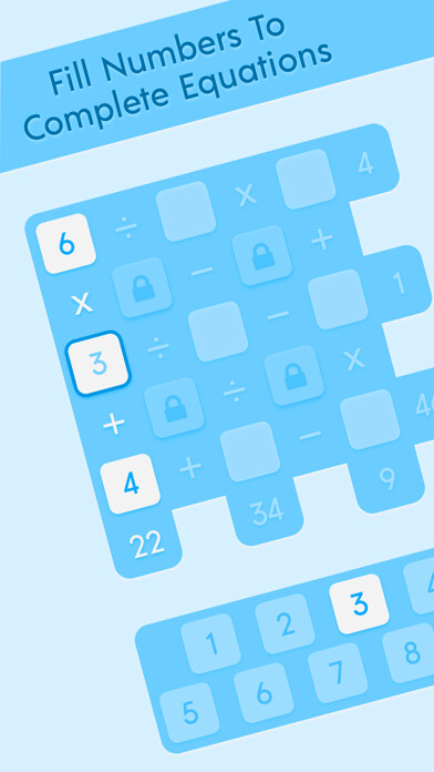 Emulate iPhone app Mathology Puzzle Increase IQ using MyAndroid
