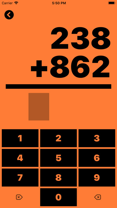 Emulate iPhone app Math Practice by Wärn using MyAndroid