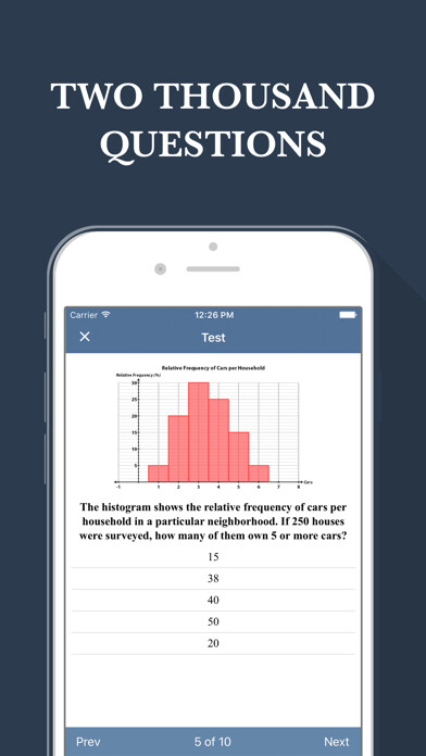 Emulate iPhone app Math Preparation for GRE® exam using MyAndroid