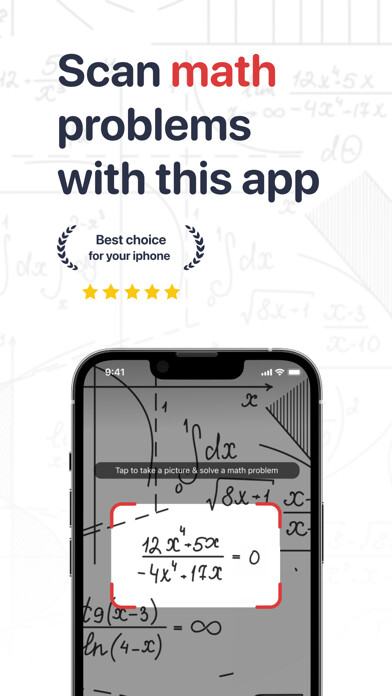Emulate iPhone app Math Problem Solver app using MyAndroid