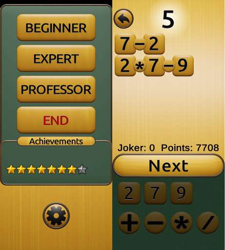 Run android online APK MATH PROFESSOR - Arithmetic from MyAndroid or emulate MATH PROFESSOR - Arithmetic using MyAndroid