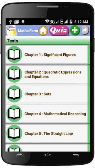 Emulate Android APK Maths form 4