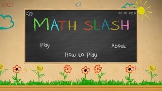 Emulate iPhone app Math Slash using MyAndroid